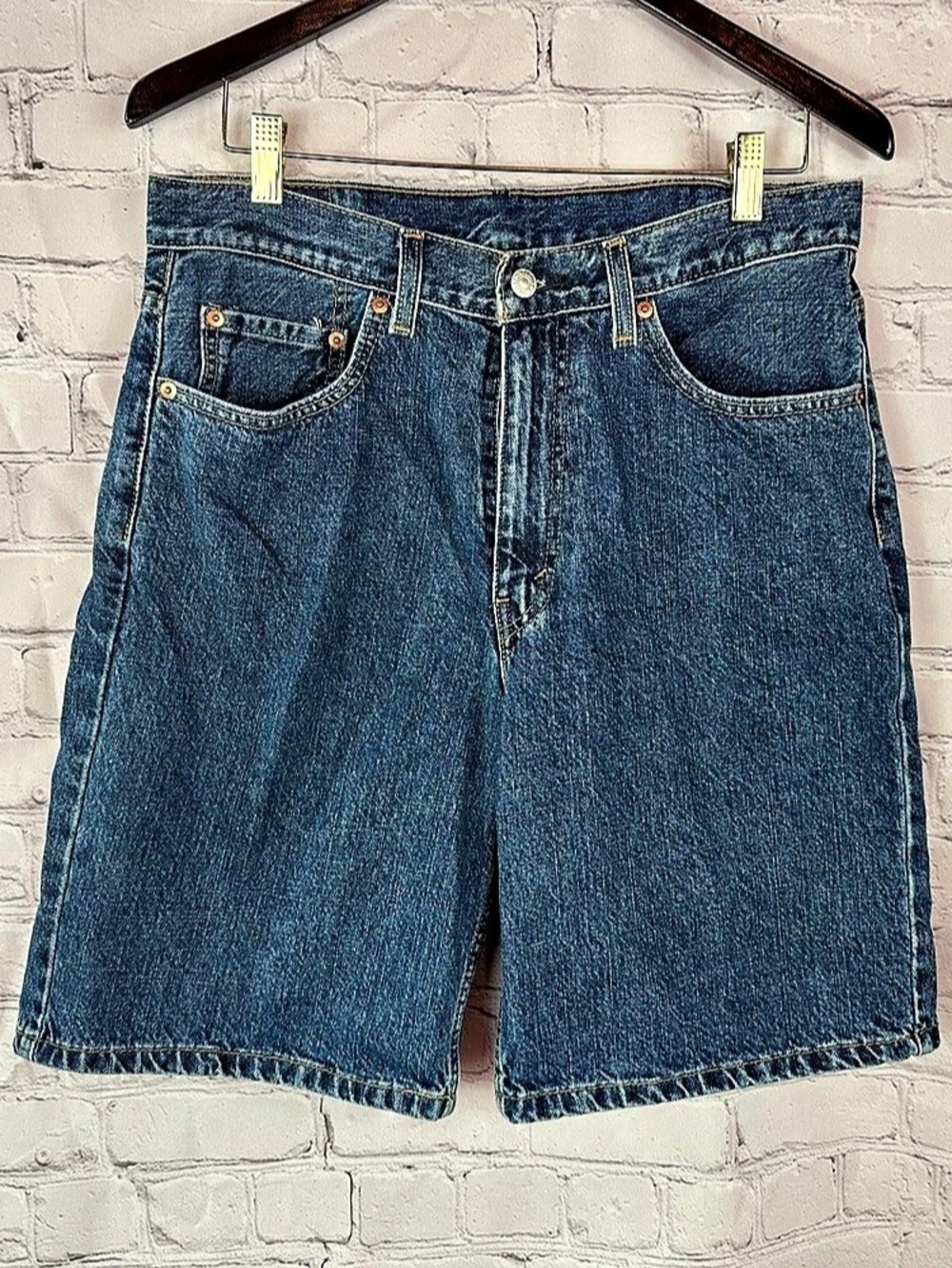 Levi's 550 Denim Jean Shorts Blue Waist W33